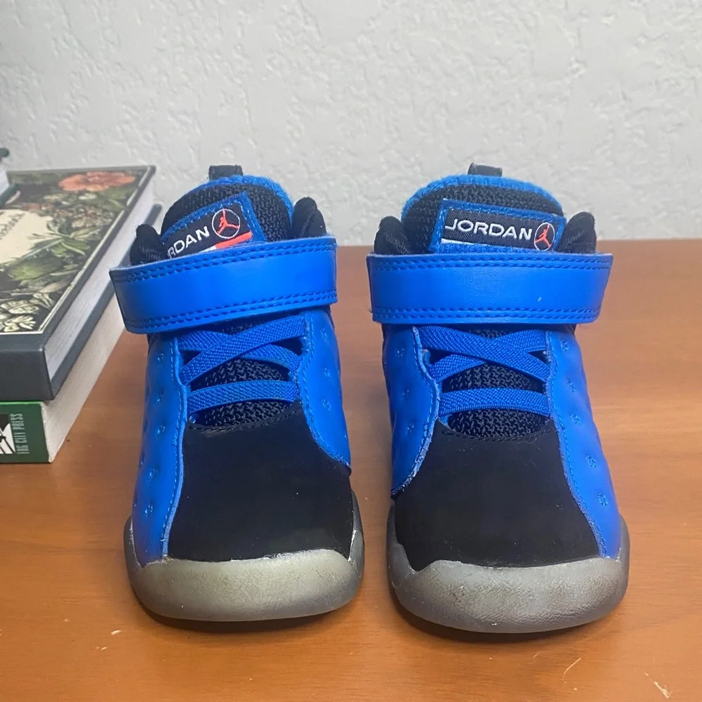 Jordan Jumpman Team II Premium Toddler Blue Spark High-Top Sneakers